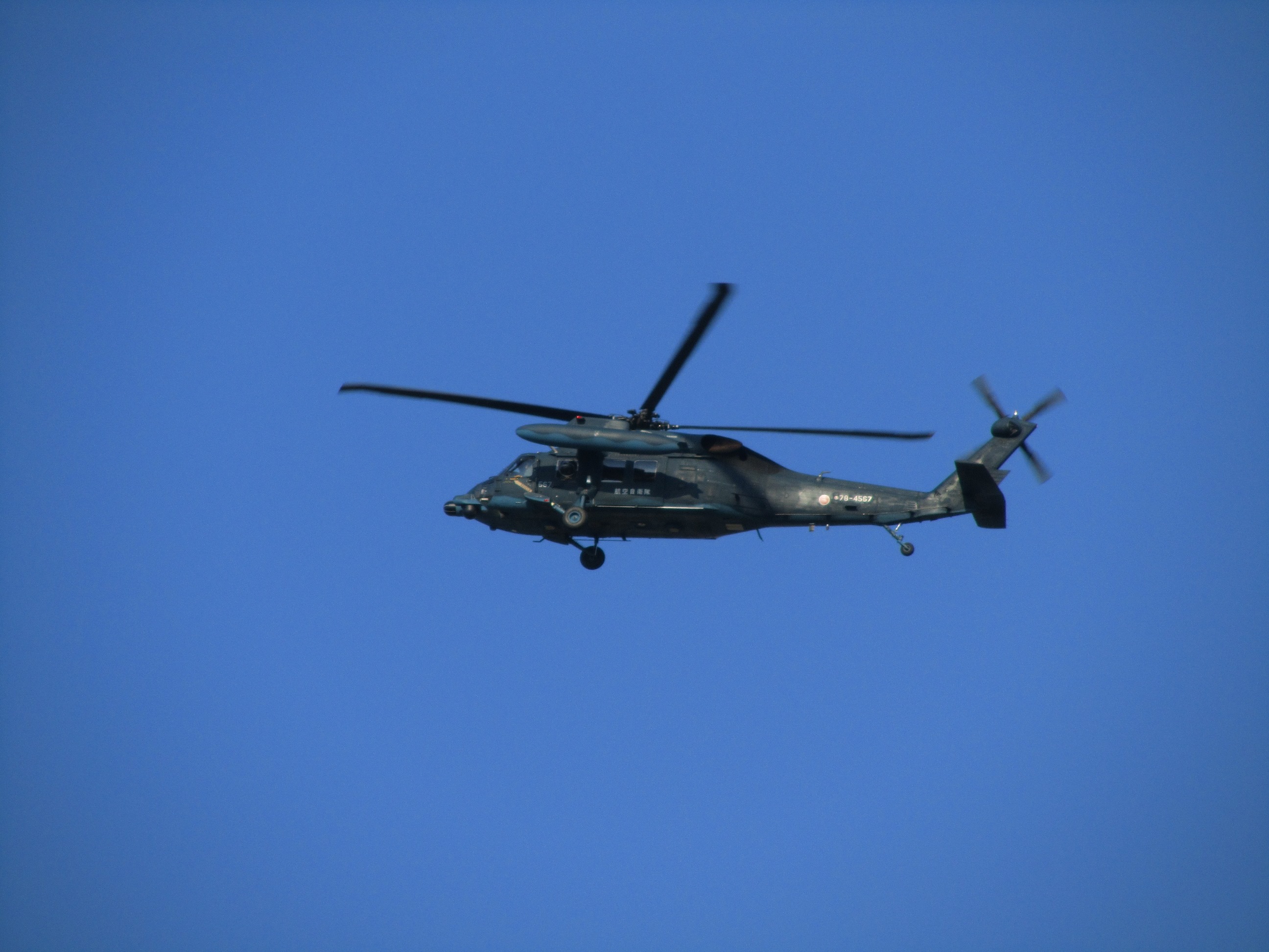 名古屋飛行場付近を飛行するUH-60J